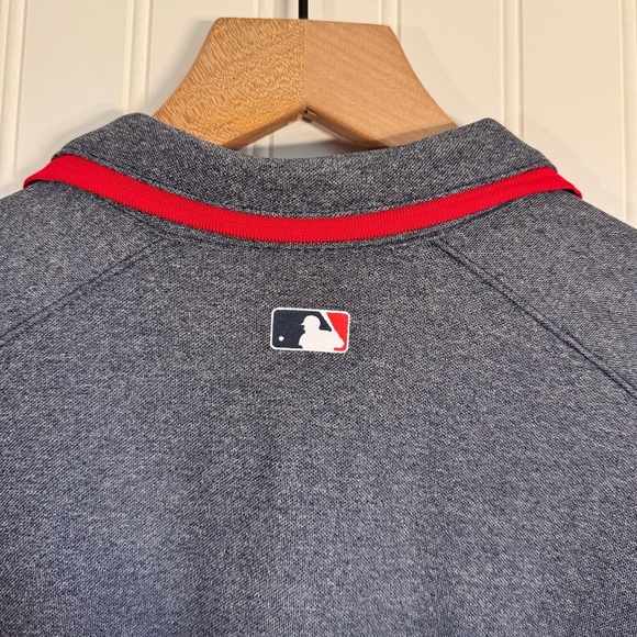 Nike Dri-fit Minnesota Twins MLB Heathered Blue Polo Shirt Mens Size Medium - Picture 5 of 11